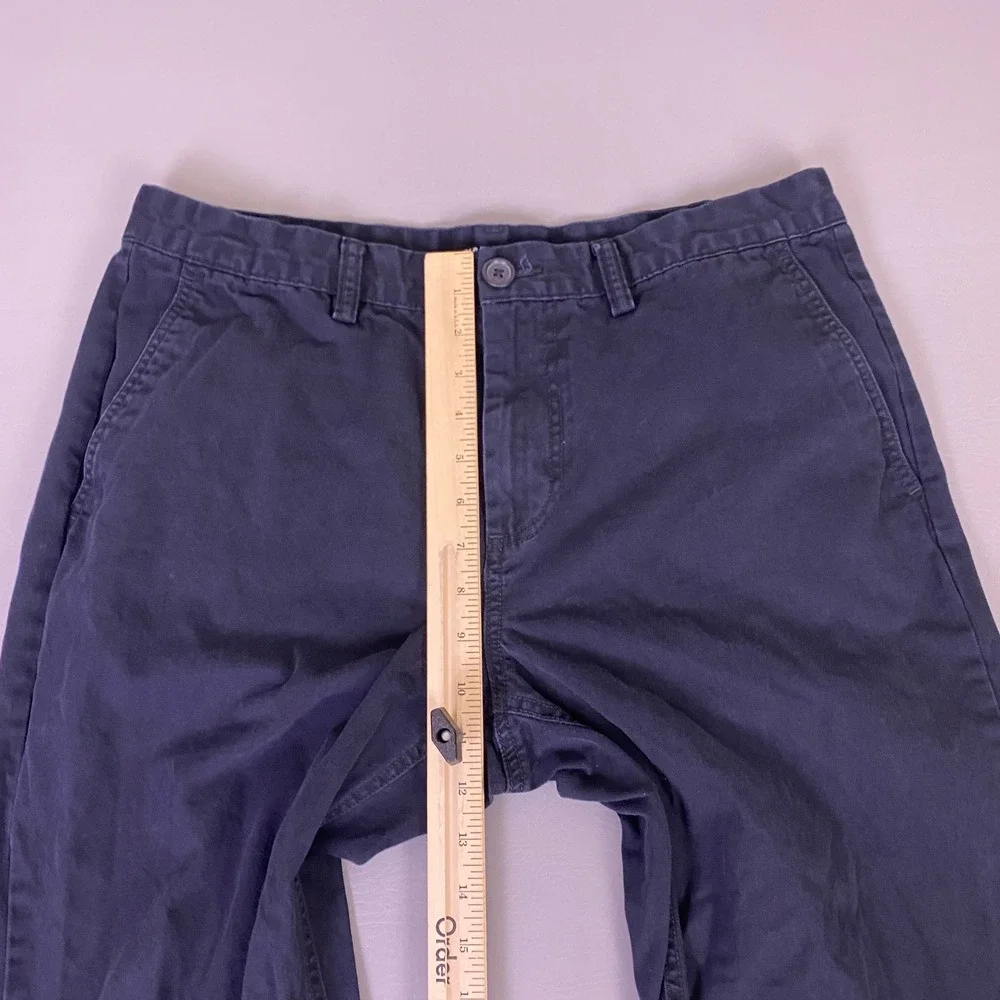 Old Navy Pants Men's Size 34x32 Black Chino‎ Flat Front Straight Leg 100% Cotton
